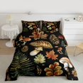 thumbnail image 2 of Homewish Country Fungus Mushroom Queen Comforter Set,Autumn Maples Leaves Bedding Sets,Rustic Plant Bedding Comforter Set For Men Women,Super Cozy Room Decor Reversible,3-Piece, 2 of 8