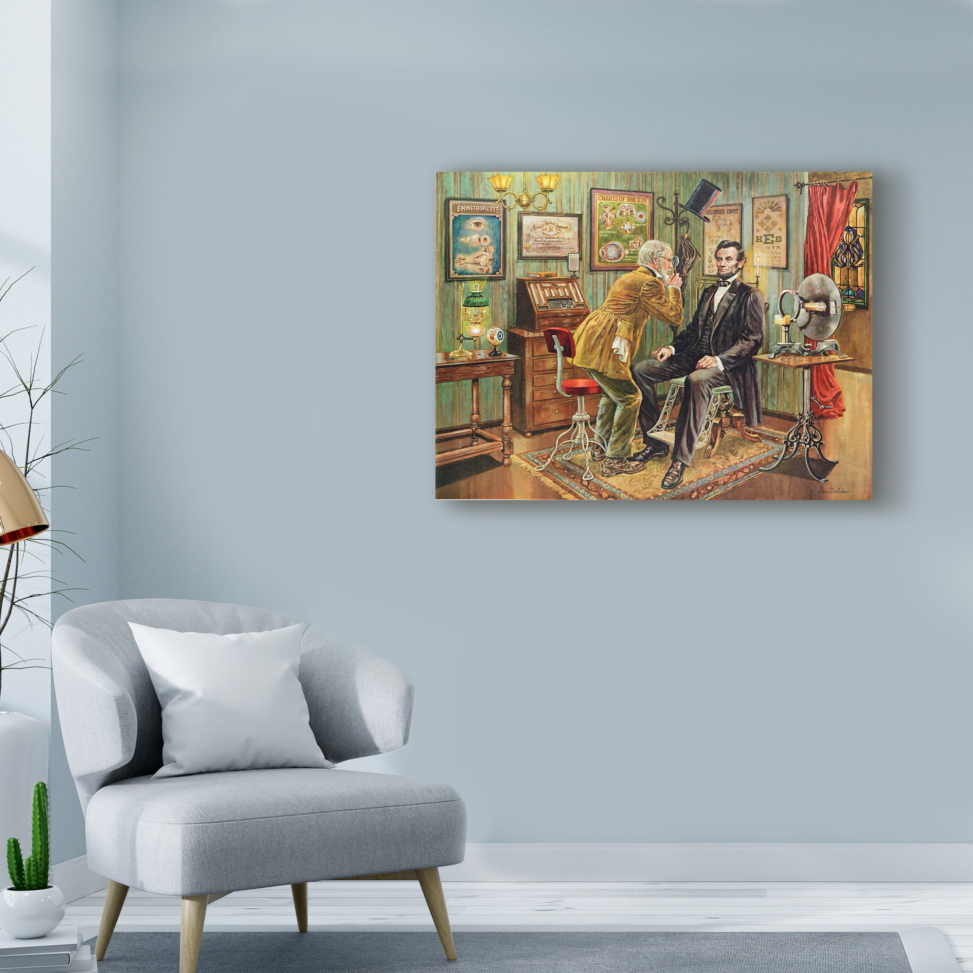 Trademark Fine Art 'Check Up' Canvas Art by Lee Dubin