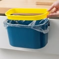 thumbnail image 7 of Kitchen Trash Can, Step-On Garbage Can with Lid, Tall Kitchen & Bathroom Trash Can, Small Office Waste Bin, Blue - Xuniizn, 7 of 7