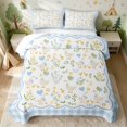 thumbnail image 2 of Erosebridal Goose Twin Quilt Set for Girls, Blue Balloons Twin Coverlet Set, 2-Piece 1 Bedspread and 1 Pillowcase, 2 of 7