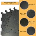 thumbnail image 3 of Rubber King Interlocking Rubber Gym Floor Tiles 6mm 19"x19" 10 pc, Black, 3 of 8