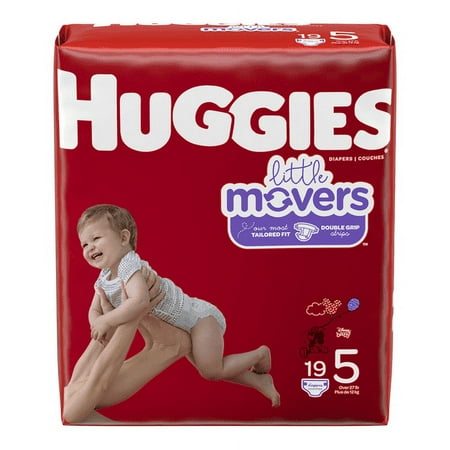 Huggies Little Movers Diapers Jumbo Pack, Size 5 (Pack of 48)