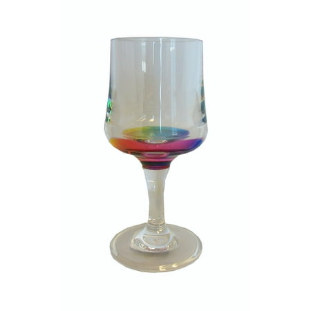 Merritt International Rainbow Reflections 8oz Wine Glass
