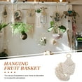 thumbnail image 5 of 2 Pieces Woven Net Bag Fruit Hanging Hammock Basket Fruitful, 5 of 8
