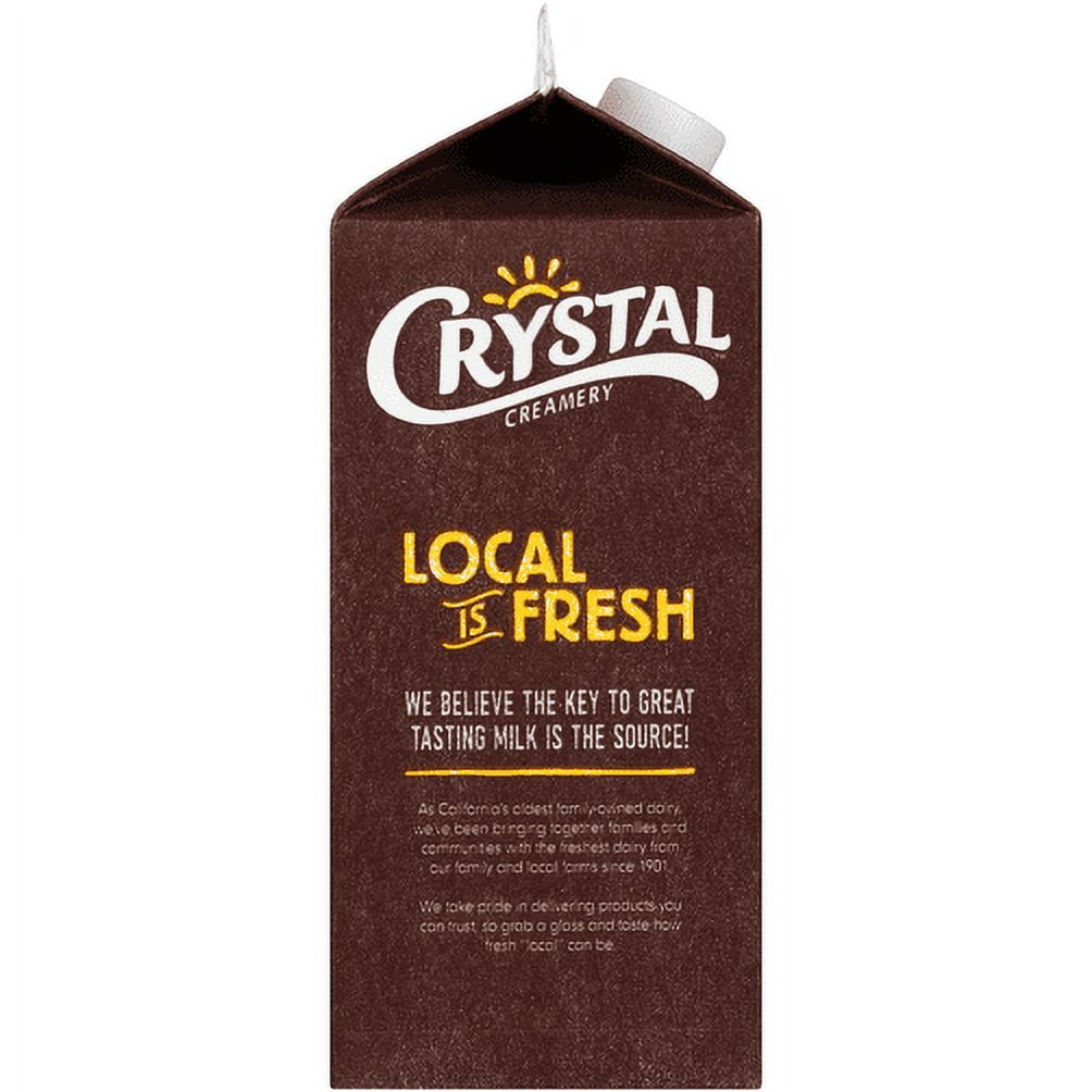Crystal Creamery ™ Brand Deluxe Whole Chocolate Milk 0.5 gal. Carton