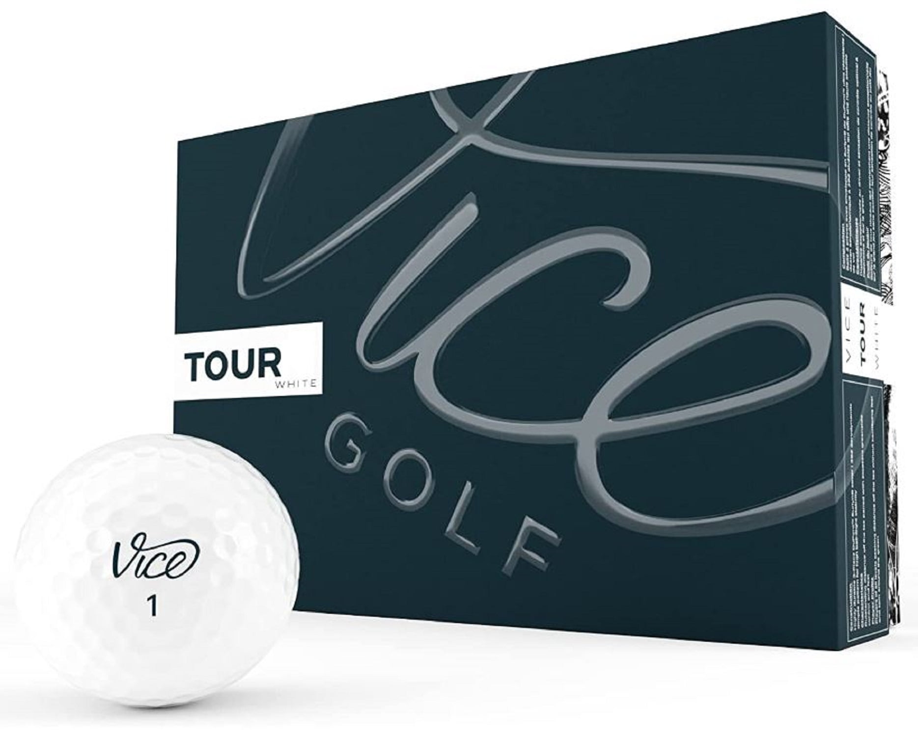Vice Golf Tour Golf Ball, White 1 Dozen