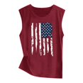 thumbnail image 2 of JFGHDG Tank American Flag Star Stripes Tank Tops Patriotic Print Tank Tops Athletic Racerback Tank Tops Basic Tunic Tank Tops Novelty Funny Tank Tops XL, 2 of 4