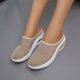 thumbnail image 5 of Sandalias de cabeza redonda de malla con medias pantuflas huecas ligeras con plataforma para mujer Wmkox8yii  hj789, 5 of 6