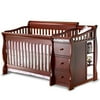 Sorelle Tuscany 4-in-1 Convertible Crib and Changer Espresso
