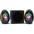 thumbnail image 1 of Bluedee Computer Speakers with Subwoofer, 2.1 PC Speakers with Deep Bass and 80W  Power, Adapter Powered, Bluetooth 5.4 & USB/USB-C/AUX-in, RGB Desktop Speakers for Computer, Laptop, Monitor, 1 of 7