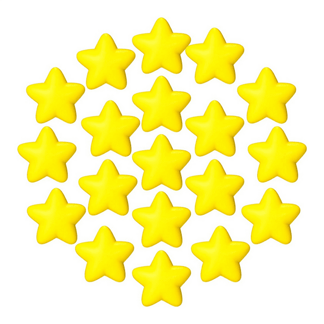 90 Pcs Balles Anti-Stress Étoile en Vrac Balles de Soulagement du Stress Mini Balle Anti-Stress en Mousse pour Récompense de Carnaval Scolaire, Prix pour Étudiants