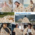 thumbnail image 5 of Summer Peach Cooling Blanket,Lightweight Breathable Summer Throw Blanket with Double Sided Cold Effect,Tropical Fruit Rustic Flowers Watercolor Picnic Blankets Bed Sheet for Hot Sleepers 40"x60", 5 of 8