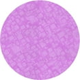 thumbnail image 1 of Ahgly Company Machine Washable Indoor Round Transitional Violet Purple Area Rugs, 8' Round, 1 of 7