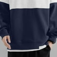 thumbnail image 4 of Goodtrade8 Color Block Tops for Men Casual Long Sleeve Crew Neck Men's Sweatshirts, 4 of 7