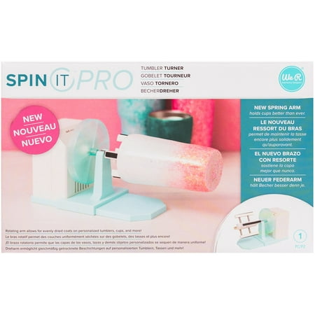 We R Memory Keepers Spin It Pro Tumbler Cup Spinner Crafting Tool Adjustable Speed