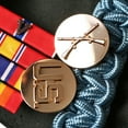 thumbnail image 2 of PAIR WW2 US Army Enlisted Infantry Collar Lapel Brass Insignia Pins, 2 of 3