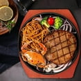 thumbnail image 4 of serony Cast Iron Steak Plate Sizzling for Household Restaurant Serving Kitchen 21cm, 4 of 9