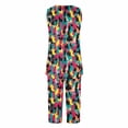 thumbnail image 4 of Conjunto de Verano para las Mujeres Impreso Cuello Redondo sin Mangas Y Pantalones, Casual Dos Piezas para las Mujeres, 4 of 8
