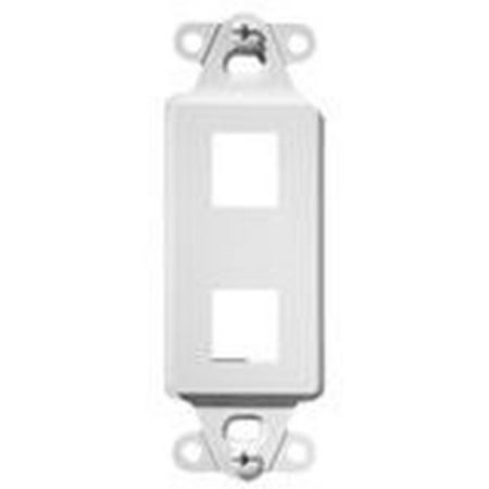 B&k Outlet - On-Q Legrand WP3412-BK Decorator Outlet Strap 2-Port, Black