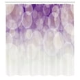 thumbnail image 3 of Ambesonne Abstract Shower Curtain, Circles Digital, 69"Wx75"L, Coconut Violet Lilac, 3 of 5