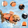 thumbnail image 7 of ENIYUU Adjustable Reflective Dog Life Jacket with Rescue Handle and Enhanced Buoyancy Winged Safety Swim Vest for Dogs Polyester Knit Fabric Machine Washable Suitable for Small to Lar, 7 of 7