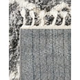 thumbnail image 7 of Unique Loom Hygge Shag Collection Area Rug - Trellis (4' 1" x 6' 1" Rectangle Gray/Beige), 7 of 7