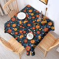 thumbnail image 2 of Pioneer Flower Floral Print Pattern Square Tablecloth, Waterproof Wipeable Spillproof Washable Table Cover for Home Kitchen Party and Daily Decor 42"x42", 2 of 6