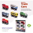 thumbnail image 2 of Maxim Enterprise Wooden Train Cars 6-Piece Set Rolling Locomotive Engines, 2 of 5
