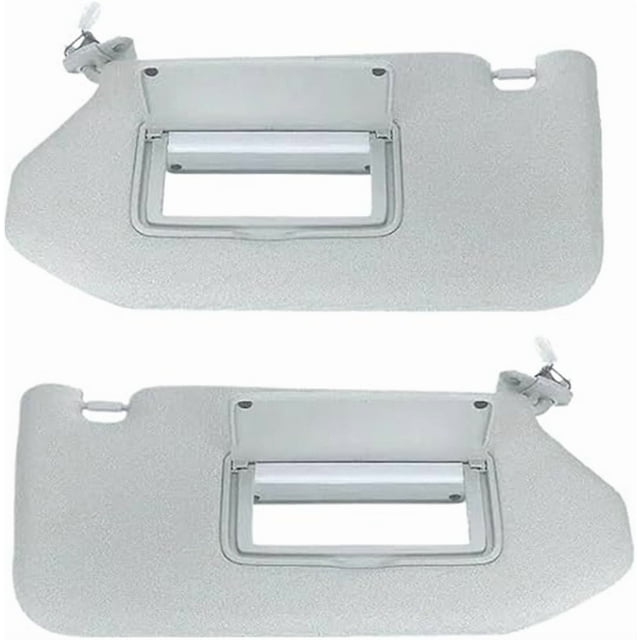 Grey Beige Sun Visor Driver Side Passenger Side Left Right Compatible For Infiniti QX60 2014-2017 / JX35 / Nissan Pathfinder 2013-2018(Grey Right)