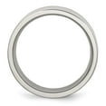 thumbnail image 2 of Auriga Fine Jewelry Stainless Steel Polished 8 mm Flat Band for Women Size 12, 2 of 7