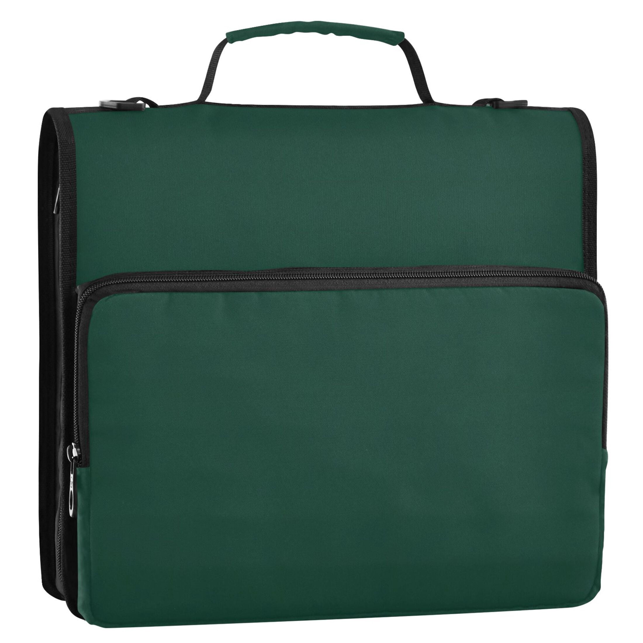 ALAZA Zipper Binder Dark Green Paint 3 Ring Trapper Keeper File Folder Organizer Bag