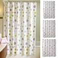 thumbnail image 7 of B Nylon Spandex Shower Curtain Waterproof Mildew Proof Punch-Free Light Transmitting No Transparent Bathroom Partition Curtain B, 7 of 7