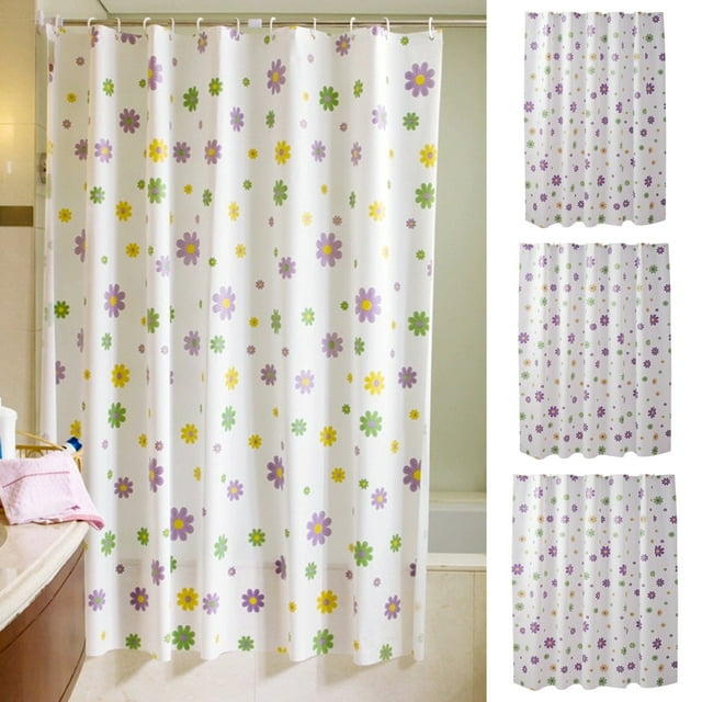 Bowayaoa Waterproof Shower Curtain with Frosted Texture, Anti Mildew Bathroom Curtain, Light Transmitting Privacy Protection Shower Curtain Liner, No See Through Punch Free Shower Partition Curtain