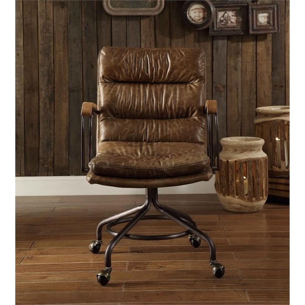 Acme Furniture Harry Office Chair, Vintage Whiskey Leather