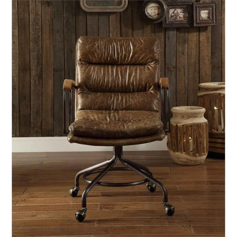 Acme Furniture Harry Office Chair, Vintage Whiskey Leather