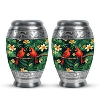 SUBSH Cardinal Cremation Urn - Small Urn for Ashes - Ash Urns for Humans - Funeral Urn Ashes - Ashes Urn - (3 inch Pack of 2)