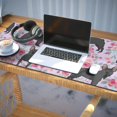 thumbnail image 3 of Long Mouse Pads for Desk,French Bulldog and Flower Desk Mats on Top Of Desks, Desk Mouse Pad Extra Large with 3mm Non-Slip Base and Stitched Edge for Gaming,Office,Work,Home 35.4"x15.7", 3 of 6