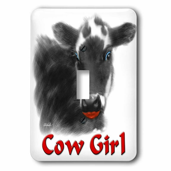 3dRose, Cow Girl, single toggle switch