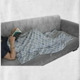 thumbnail image 5 of Oriental Soft Flannel Fleece Throw Blanket, Traditional Floral Motifs Nostalgic, Cozy Plush for Indoor and Outdoor Use, 50" x 70", Sky Blue White, by Ambesonne, 5 of 5