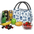 thumbnail image 3 of Disketp Skiing Enthusiast Bolsa Térmica Estampada, Bolsa Térmica Aislante para Almuerzo, Playa y Campamento, 3 of 6
