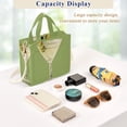 thumbnail image 5 of FORMRS Womens Corduroy Tote Bag Crossbody Shoulder Handbag with Pocket, Martini with Olive, 5 of 7