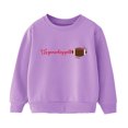 thumbnail image 2 of Girls Oversized Crewneck Sweatshirt Casual Long Sleeve Letter Prints Pullover Tops Children's Fall Winter Clothes Girls' Fashion Hoodies & Sweatshirt,9-10 Years, 2 of 5