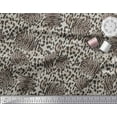 thumbnail image 2 of Soimoi Gray Georgette Viscose Fabric Leopard & Tiger Animal Skin Print Fabric by Yard 44 Inch Wide, 2 of 3