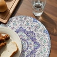 thumbnail image 3 of Blue Purple Boho Round 13 Inch Placemats Set of 2, Vintage Abstract Art Floral Ethnic Tribe HeatResistant Non Slip Place Mats for Dining Table, Wipeable Braided Kitchen Table Mats for Housewarming, 3 of 9
