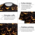 thumbnail image 4 of Men's Halloween T-Shirts 3D Skull Print Short Sleeve T-Shirt Casual Round Neck Novelty Street Fashion Shirts, 4 of 7