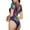 Neon Pop Art Pitbull, variant on Neon Pop Art Pitbull Womens One Piece Swimsuits Modest Tummy Control Bathing Suits Lace Up Slimming Swim Suit-Small