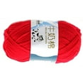 thumbnail image 6 of Milk Sweet Soft Cotton Baby Knitting Wool Yarn Thick Yarn Fiber Velvet Yarn Hand Knitting Wool Crochet Yarn for DIY Sweater red, 6 of 9
