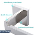 thumbnail image 4 of Juego de Accesorios de baño 4 Piezas toallero Soporte para Papel higiénico 2 Ganchos para Toallas Acero Inoxidable Montaje en Pared Cromo Pulido, 4 of 9
