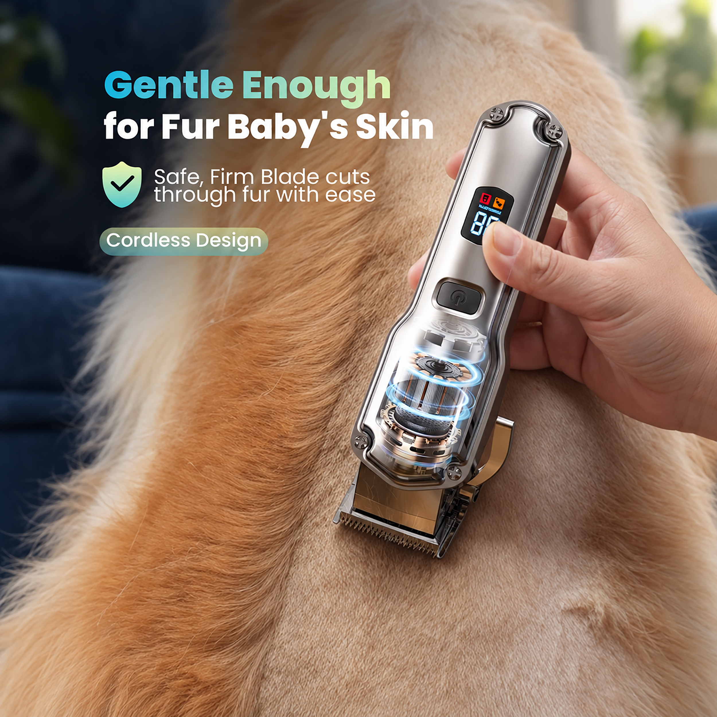 Oneisall Dog Clippers with Guide Combs photo 4