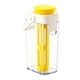 thumbnail image 5 of Cold Brew Pitcher Dispensador para Bebidas Frías Jarra Grande Portátil Cafetera Fría Reutilizable con Asa Material PP Y Silicona Adecuada para Picnic Amarillo, 5 of 9
